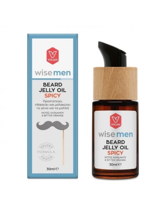 Wise Men Beard Jelly Oil Spicy Λαδάκι για τη Γενειάδα & τα Μαλλιά, 30ml