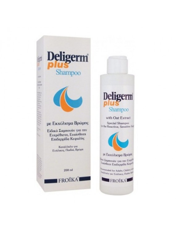 Froika Deligerm Plus Shampoo with Oat Extract 200mlΣαμπουάν για Ερεθισμένο και Ευαίσθητο Τριχωτό