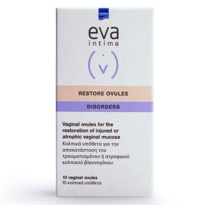 Eva Restore Ovules Κολπικά υπόθετα με Υαλουρονικό οξύ 10τμχ