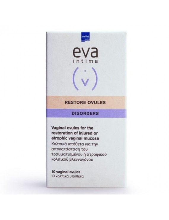 Eva Restore Ovules Κολπικά υπόθετα με Υαλουρονικό οξύ 10τμχ