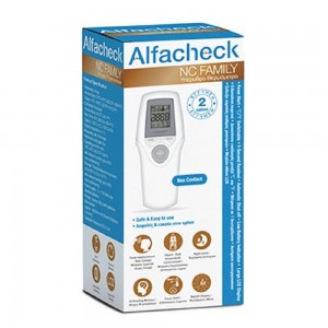 Alfacheck NC Family Infared Thermometer Υπέρυθρο Θερμόμετρο Ανέπαφης Μέτρησης Θερμοκρασίας Σώματος & Αντικειμένων 1 τμχ.