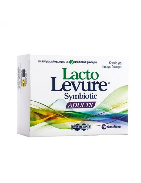 LactoLevure Symbiotic Adults Συμπλήρωμα Διατροφής Προβιοτικών για Ενήλικες, 20 Φακελίσκοι