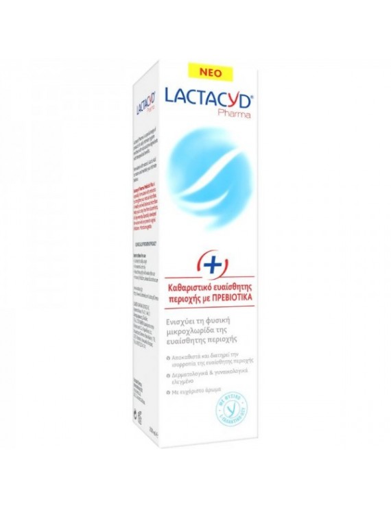 Lactacyd Intimate Wash With Prebiotics +, Καθαριστικό Ευαίσθητης Περιοχής Με Πρεβιοτικά, 250ml