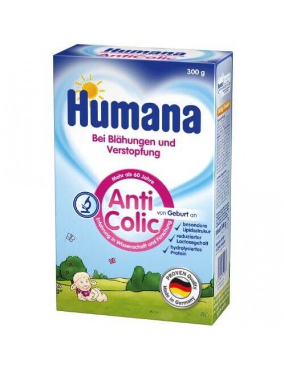 Humana AC, για Βρέφη με πρόβλημα Δυσκοιλιότητας & Κολικών 300gr