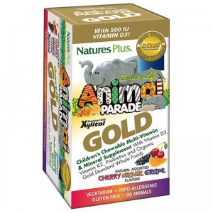 Nature's Plus Animal Parade GOLD Assorted Flavors 60 μασώμενες ταμπλέτες