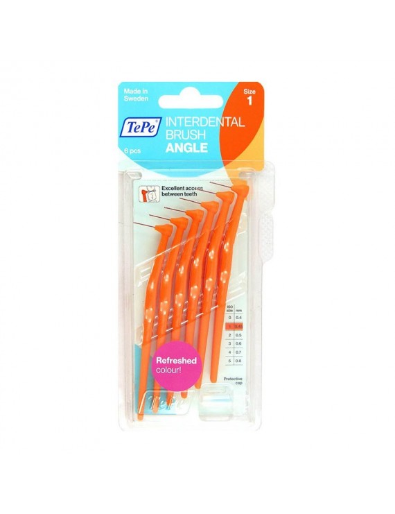 TePe- International Brush Angle TePe Angle No.1 Πορτοκαλί 0,45mm| 6τμχ