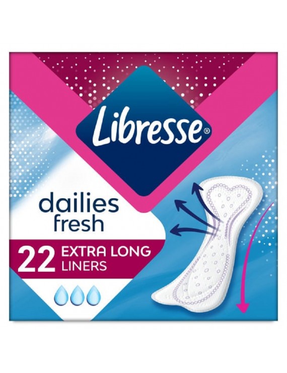 Libresse Dailies Fresh Extra Long Σερβιετάκια, 22τεμ