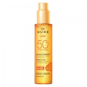 NUXE Sun Tanning Oil High Protection SPF50 - Αντηλιακό Λάδι για Πρόσωπο & Σώμα (150ml)