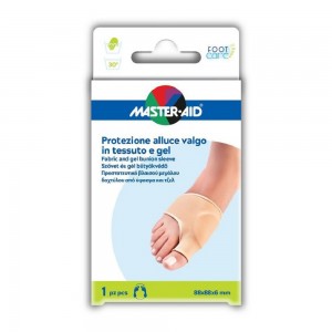 Master Aid Foot Care Προστατευτικό Βλαισού Μεγάλου Δαχτύλου από Ύφασμα και Τζελ 1τμχ.