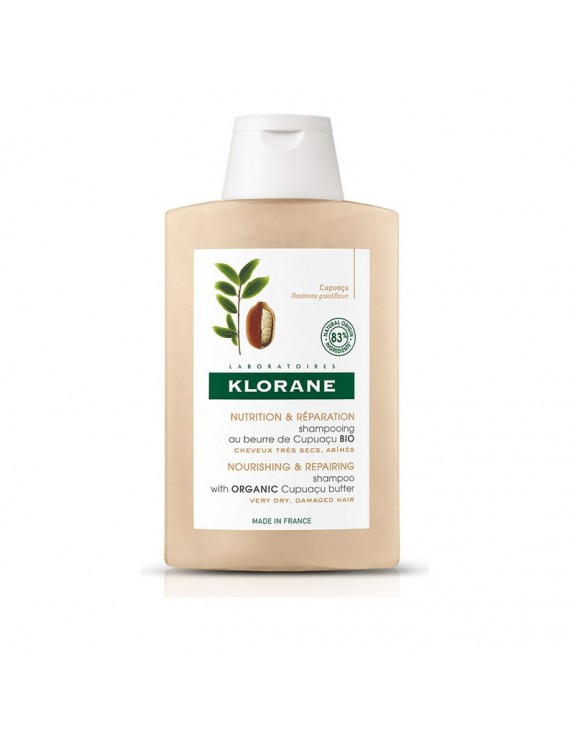 Klorane Shampoo With Cupuacu Butter Σαμπουάν Για Πολύ Ξηρά Μαλλιά Με Βούτυρο Κουπουασού, 400ml