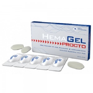Hemagel Procto Υποθετα για Πρωκτικές Ραγάδες, Πρωκτικές Πληγές, Αιμορροΐδες, 5τμχ