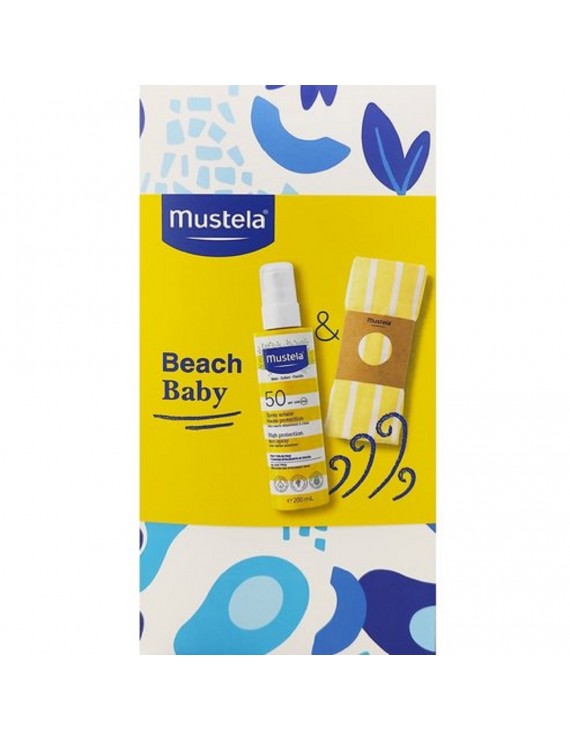 Mustela Promo Bebe High Protection Sun Spray Spf50, 200ml & Δώρο Πετσέτα Παραλίας 1 Τεμάχιο