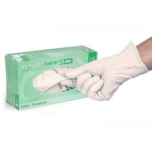 Sempercare Γάντια Latex Ατομικής Προστασίας Ελαφρώς Πουδραρισμένα Large 100τμχ