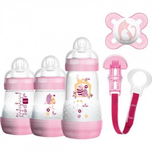 Mam Gift Set 0+ Σετ Δώρου 5 Προϊόντων Βρεφανάπτυξης για Νεογέννητα, 5 τεμάχια  Γαλαζιο