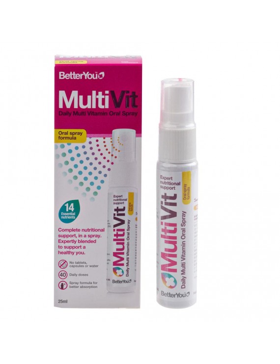 BetterYou Multivit Oral Spray Πολυβιταμινούχο Συμπλήρωμα Διατροφής σε Sray, 25ml