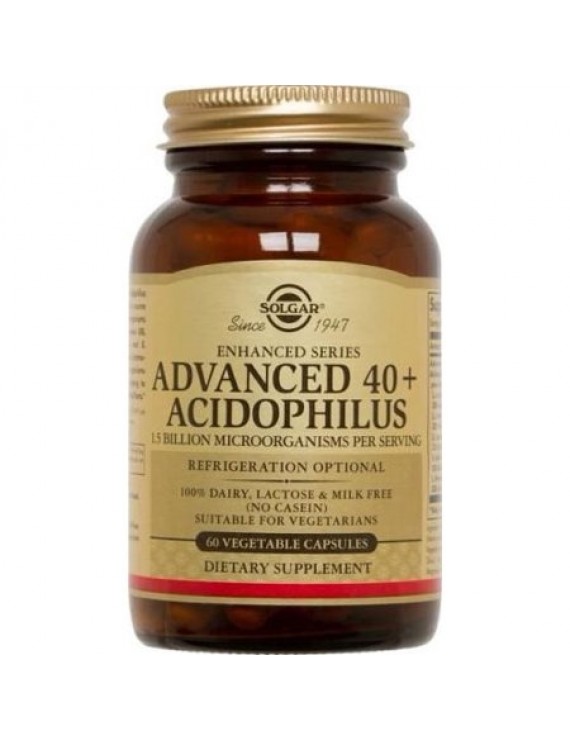 Solgar Advanced 40+ Acidophilus Προβιοτικά 60 Veg. Caps