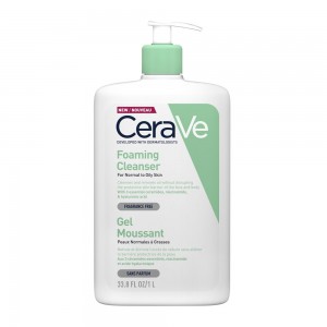 CeraVe Foaming Cleanser Καθαριστικό Gel Για Κανονικές Και Λιπαρές Επιδερμίδες 1Lt
