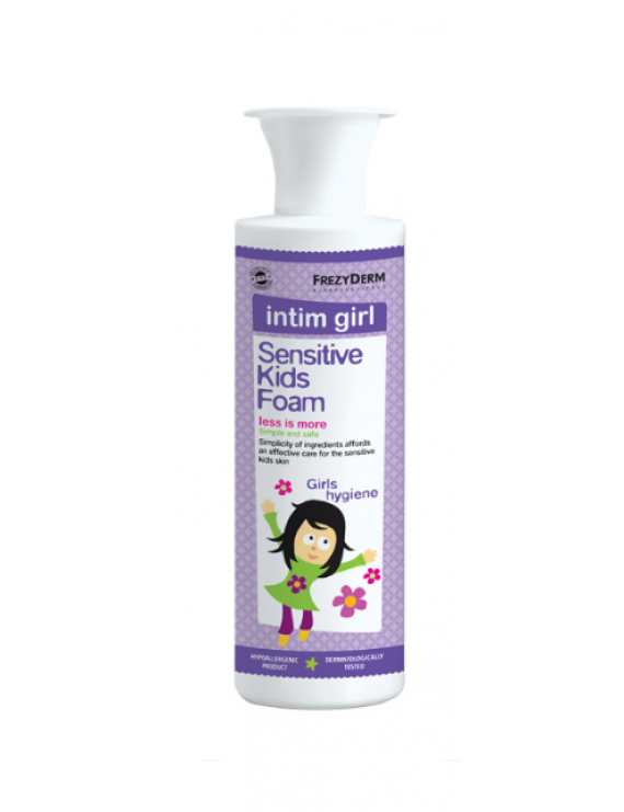Frezyderm Sensitive Kids Intim Girl Foam 250ml - Παιδικός Αφρός Καθαρισμού Ευαίσθητης Περιοχής