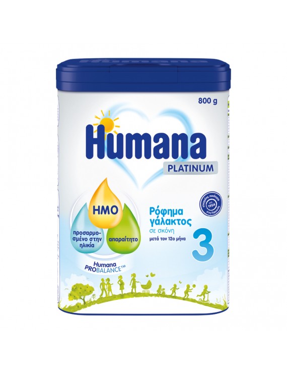 Humana 3 Platinum My Pack Ρόφημα Γάλακτος Σε Σκόνη 12m+ 800gr.