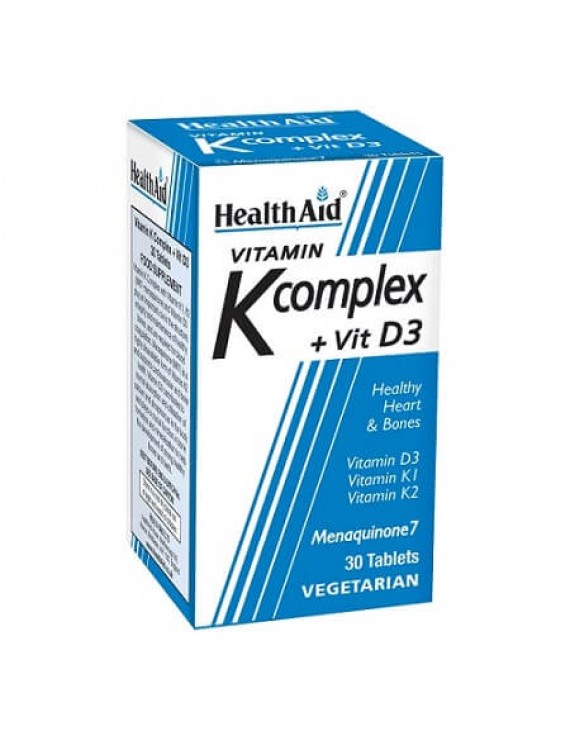 Health Aid Vitamin K Complex & Vit D3 30tabs
