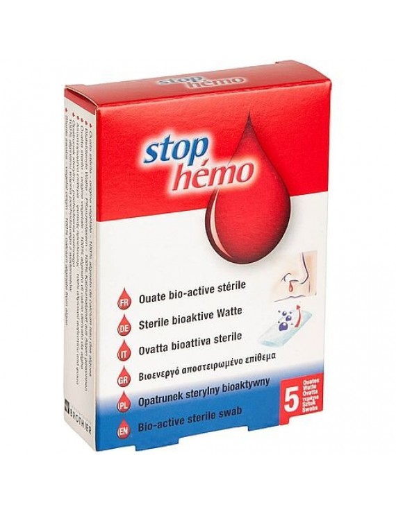 Stop Hemo Αποστειρωμένο Αιμοστατικό Επίθεμα 5Τμχ