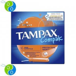 TAMPAX Compak Super Plus 16s Protective Skirt