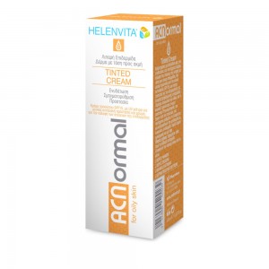 Helenvita ACNormal Tinted Cream SPF15 Κρέμα Προσώπου με Χρώμα για Ενυδάτωση & Σμηγματορρύθμιση της Λιπαρής Επιδερμίδας, 60ml