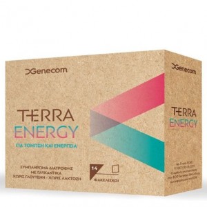 Genecom Terra Energy, Συμπλήρωμα Διατροφής Για Τόνωση & Ενέργεια, 14 φακελίσκοι