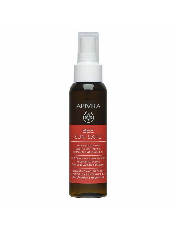 Apivita Bee Sun Safe Hair Oil Eνυδατικό Αντηλιακό Λάδι Μαλλιών 100ml.