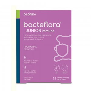 Bacteflora Junior Immune Συμπλήρωμα Διατροφής για Ενίσχυση του Ανοσοποιητικού, 15 micro caps