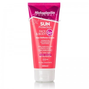 Histoplastin Sun Protection Face & Body Cream SPF50 Αντηλιακή Κρέμα Προσώπου & Σώματος Μέγιστης Προστασίας, 200ml