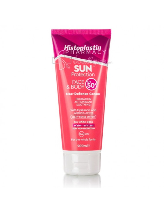 Histoplastin Sun Protection Face & Body Cream SPF50 Αντηλιακή Κρέμα Προσώπου & Σώματος Μέγιστης Προστασίας, 200ml