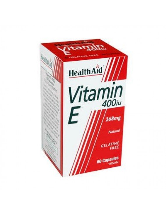 Health Aid Vitamin E 400iu Natural vegetarian capsules 30's
