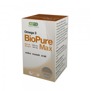 Agetis BioPure Max - Ωμέγα 3 ιχθυέλαιο υψηλής ποιότητας και συγκέντρωσης 1250MG 60Tabl