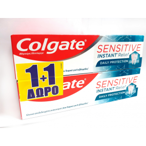Colgate Promo 1+1 Sensitive Instant Relief Daily Toothpaste 75ml+75ml