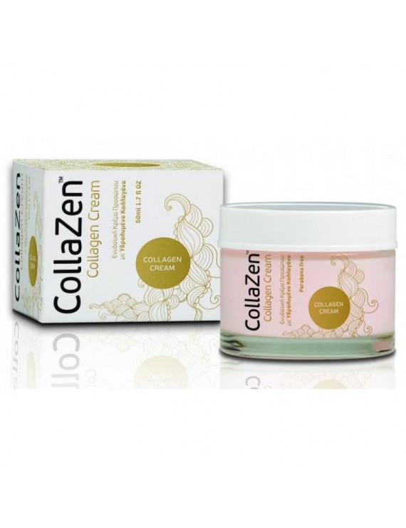CollaZen Collagen Cream Ενυδατική Προσώπου με Υδρολυμένο Κολλαγόνο - 50 ml