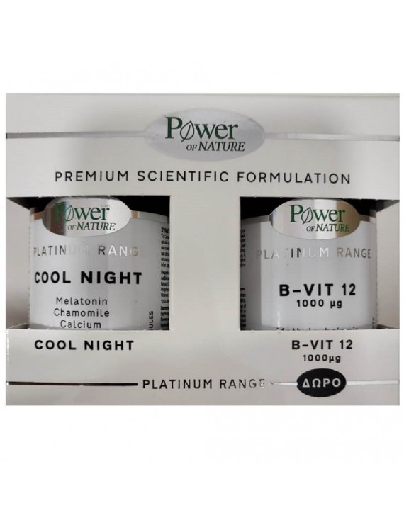 Power Health Power of Nature Platinum Range Cool Night, 30 κάψουλες & Δώρο Βιταμίνη Β-12 1000mcg, 20 δισκία