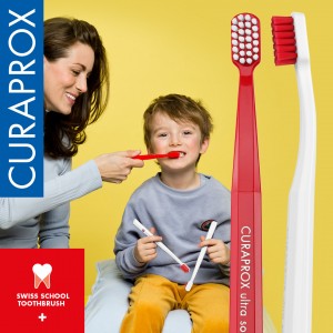 Curaprox Ultra Soft Kids Duo Pack μαλακή οδοντόβουρτσα για τα ευαίσθητα ούλα CS5460