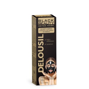 Delousil Black Beauty Detox Mask Μάσκα Καθαρισμού Προσώπου με Ενεργό Άνθρακα, 75ml