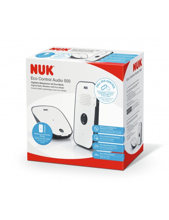 Nuk Eco Control Audio 500 Ψηφιακή Ενδοεπικοινωνία Babyphone με Λειτουργία Eco - Mode (10256438)