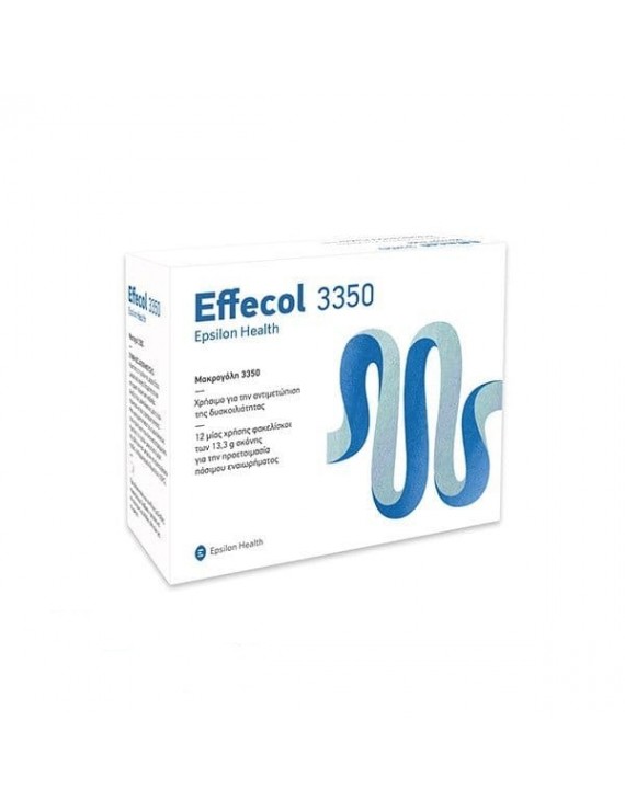 Epsilon Health Effecol 3350 Μακρογόλη για την αντιμετώπιση της δυσκοιλιότητας, 24 φακελίσκοι