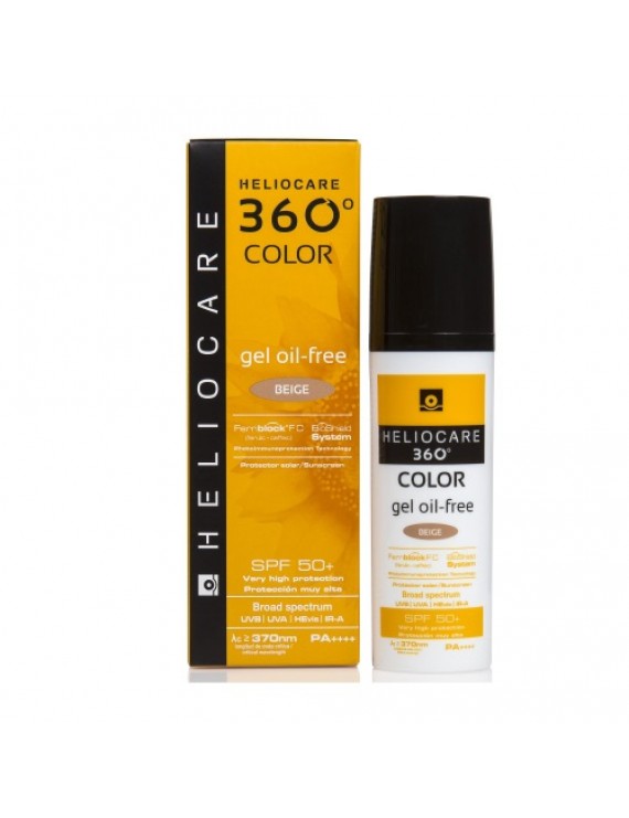 Heliocare 360 Color Gel Oil-Free SPF50+ Beige Αντηλιακό Προσώπου με χρώμα, 50ml