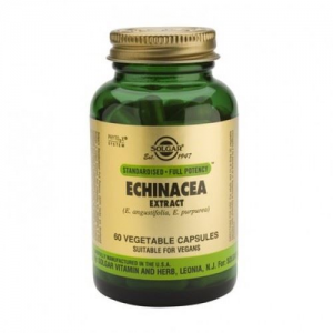 Solgar SFP Echinacea Root & Leaf Extract Συμπλήρωμα διατροφής 60vegetable caps. Τιτλοδοτημένο φυτικό εκχύλισμα Εχινάκεας με αντιβακτηριακές ιδιότητες, χρήσιμο σε περιπτώσεις κρυολογημάτων, γρίπης και μολύνσεων.