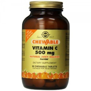 Solgar Vitamin C 500mg 90 Chewable tabs Orange Flavour