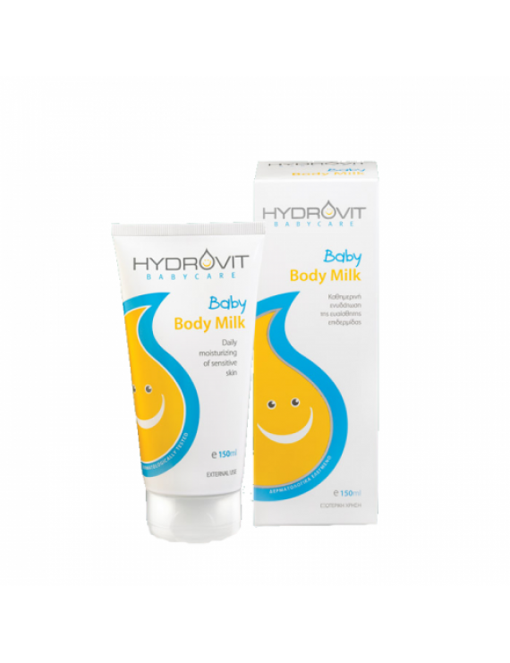 Hydrovit Baby Body Milk 150ml - Καθημερινή Ενυδάτωση Της Ευαίσθητης Επιδερμίδας