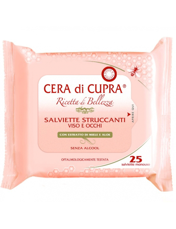Cera di Cupra Make - Up Remover Μαντηλάκια Ντεμακιγιάζ 25Μαντ 