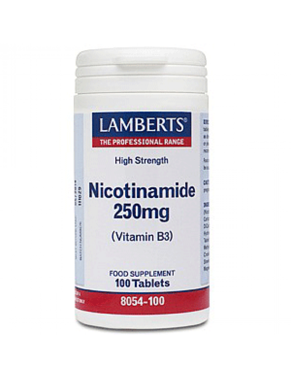 LAMBERTS Nicotinamide 250mg 100tabl (B3)