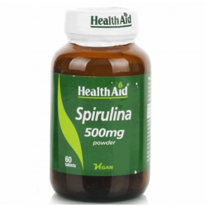 Health Aid Spirulina 500mg, 60 VegTabs