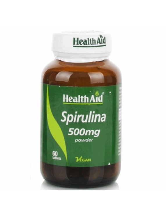 Health Aid Spirulina 500mg, 60 VegTabs