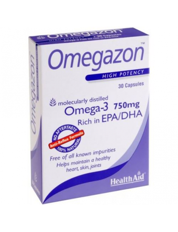 Health Aid Omegazon 30 Capsules (Omega 3 Fish Oil)
